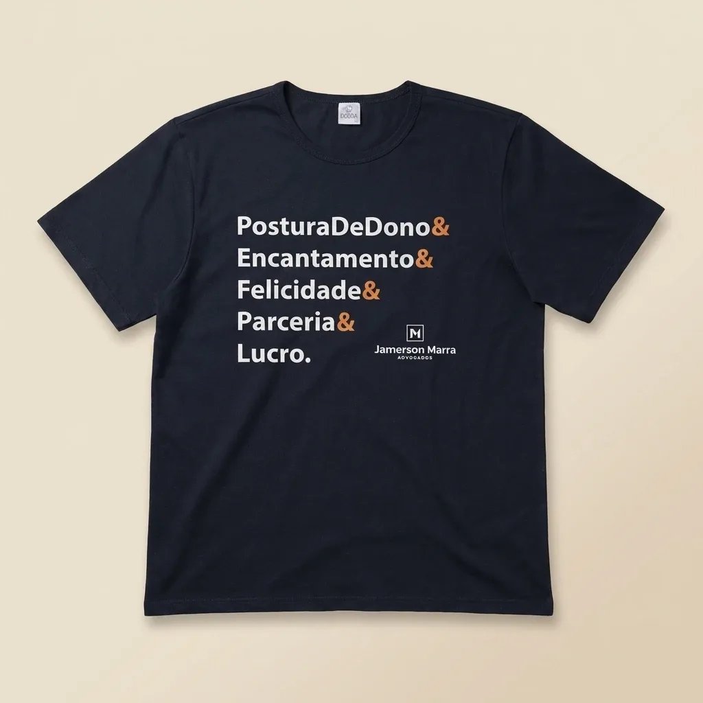 Camiseta preta personalizada com estampa em SILK, produzida pela Dobra Camisetas